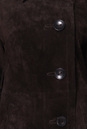 Женское кожаное пальто из натуральной замши с воротником 0900046-4