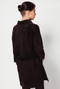 Женское кожаное пальто из натуральной замши с воротником 0900046-3