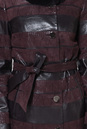 Женское кожаное пальто из натуральной кожи и замши с воротником, отделка кролик 0900022-4