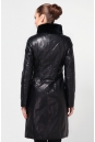 Женское кожаное пальто из натуральной кожи с воротником, отделка кролик 0900160-3