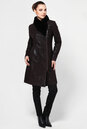 Женское кожаное пальто из натуральной кожи с воротником, отделка кролик 0900172-2