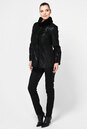 Женская кожаная куртка из натуральной кожи с воротником, отделка норка 0900145-3