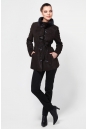Женская кожаная курткая из натуральной кожи с воротником, отделка норка 0900193-4