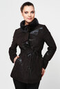 Женская кожаная курткая из натуральной кожи с воротником, отделка норка 0900193