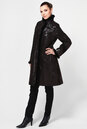 Женское кожаное пальто из натуральной замши (с накатом) с воротником, отделка норка 0900149-2