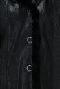Женское кожаное пальто из натуральной замши (с накатом) с капюшоном, отделка норка 0900157-4