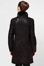Женское кожаное пальто из натуральной замши (с накатом) с воротником, отделка норка 0900170-4