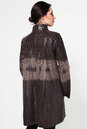 Женское кожаное пальто из натуральной замши (с накатом) с воротником 0900168-4