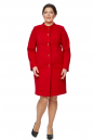 Женское пальто из текстиля без воротника 8002999