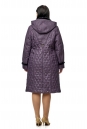Женское пальто из текстиля с капюшоном, отделка норка 8010031-2