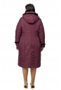 Женское пальто из текстиля с капюшоном, отделка норка 8010059-2