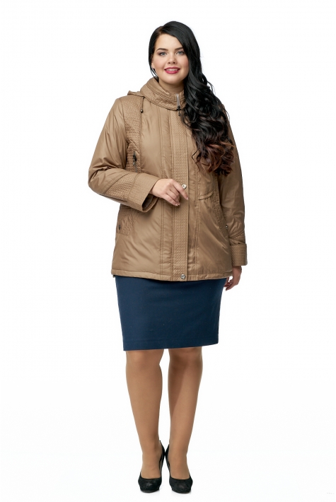 Куртка женская из текстиля с капюшоном 8010451