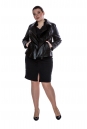 Женская кожаная куртка из натуральной кожи с воротником 8011593-3