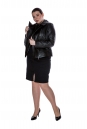 Женская кожаная куртка из натуральной кожи с воротником 8011593-4
