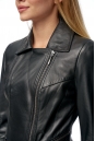 Женская кожаная куртка из натуральной кожи с воротником 8012351-6