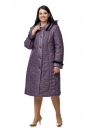 Женское пальто из текстиля с капюшоном, отделка норка 8012627-2
