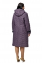Женское пальто из текстиля с капюшоном, отделка норка 8012627-3
