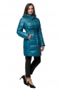 Женское пальто из текстиля с капюшоном 8012714-2