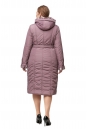 Женское пальто из текстиля с капюшоном, отделка искусственный мех 8012720-3