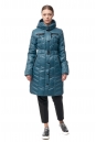 Женское пальто из текстиля с капюшоном 8014414