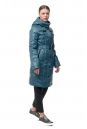 Женское пальто из текстиля с капюшоном 8014414-2