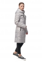 Женское пальто из текстиля с капюшоном 8014415-2