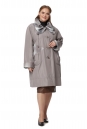 Женское пальто из текстиля с воротником 8019814-2