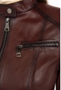 Женская кожаная куртка из натуральной кожи с воротником 8022269-4