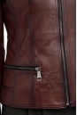 Женская кожаная куртка из натуральной кожи с воротником 8022269-5