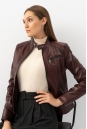 Женская кожаная куртка из натуральной кожи с воротником 8022269-7