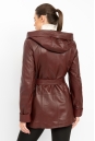Женская кожаная куртка из натуральной кожи с капюшоном 8022274-3