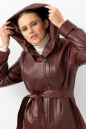 Женская кожаная куртка из натуральной кожи с капюшоном 8022274-7