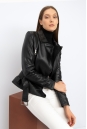 Женская кожаная куртка из натуральной кожи с воротником 8022278-2