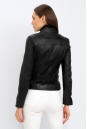 Женская кожаная куртка из натуральной кожи с воротником 8022278-4