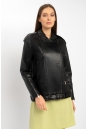 Женская кожаная куртка из натуральной кожи с воротником 8022296