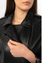 Женская кожаная куртка из натуральной кожи с воротником 8022296-4