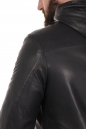Мужская кожаная куртка из натуральной кожи на меху с капюшоном 8022691-12