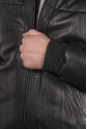 Мужская кожаная куртка из натуральной кожи на меху с воротником 8022695-4