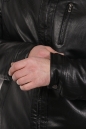 Мужская кожаная куртка из эко-кожи с воротником, отделка искусственный мех 8022703-2