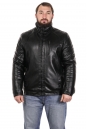 Мужская кожаная куртка из эко-кожи с воротником, отделка искусственный мех 8022703-5