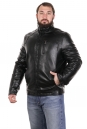 Мужская кожаная куртка из эко-кожи с воротником, отделка искусственный мех 8022703-6