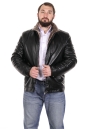 Мужская кожаная куртка из эко-кожи с воротником, отделка искусственный мех 8022703-7