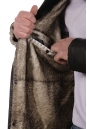Мужская кожаная куртка из натуральной кожи на меху с воротником, отделка норка 8022758-8