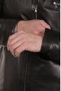 Мужская кожаная куртка из натуральной кожи на меху с воротником 8022837-3