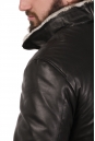 Мужская кожаная куртка из натуральной кожи на меху с воротником 8022837-4