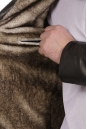 Мужская кожаная куртка из натуральной кожи на меху с воротником 8022837-6