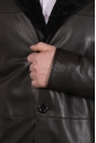 Мужская кожаная куртка из натуральной кожи на меху с воротником 8022841-13