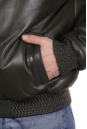 Мужская кожаная куртка из натуральной кожи на меху с воротником 8022844-12