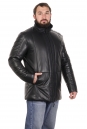 Мужская кожаная куртка из натуральной кожи на меху с воротником 8022848