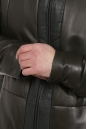 Мужская кожаная куртка из натуральной кожи на меху с воротником 8022850-2